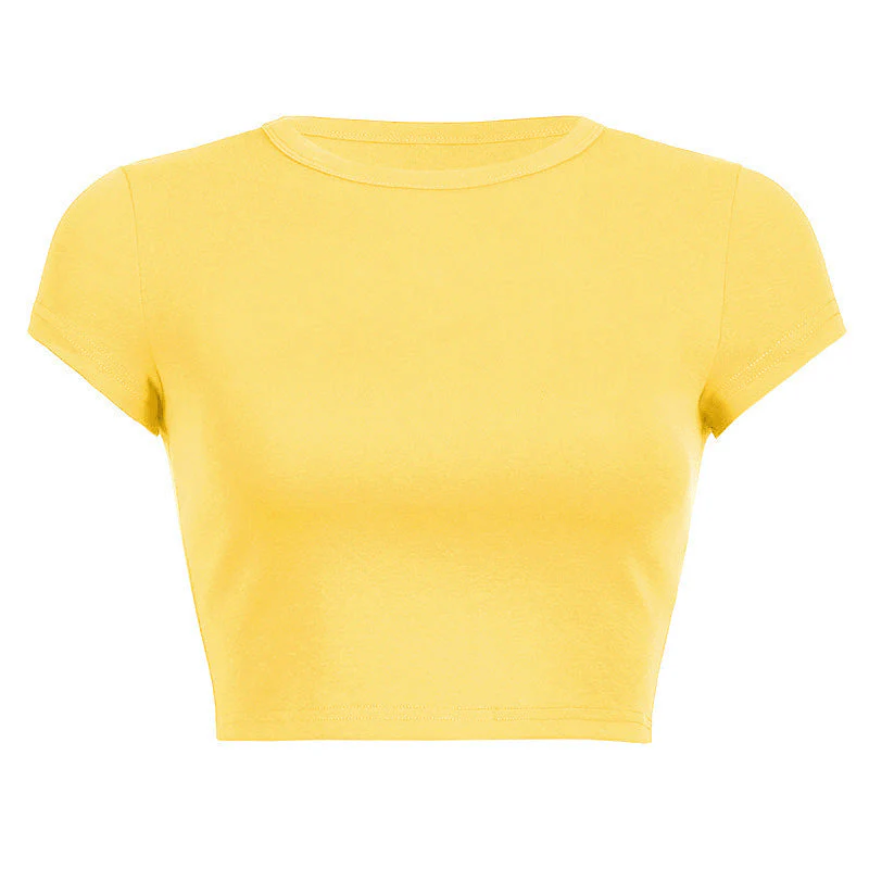 Damen Cropped Classic Fit T-Shirt Heidi-Mode - Image 12