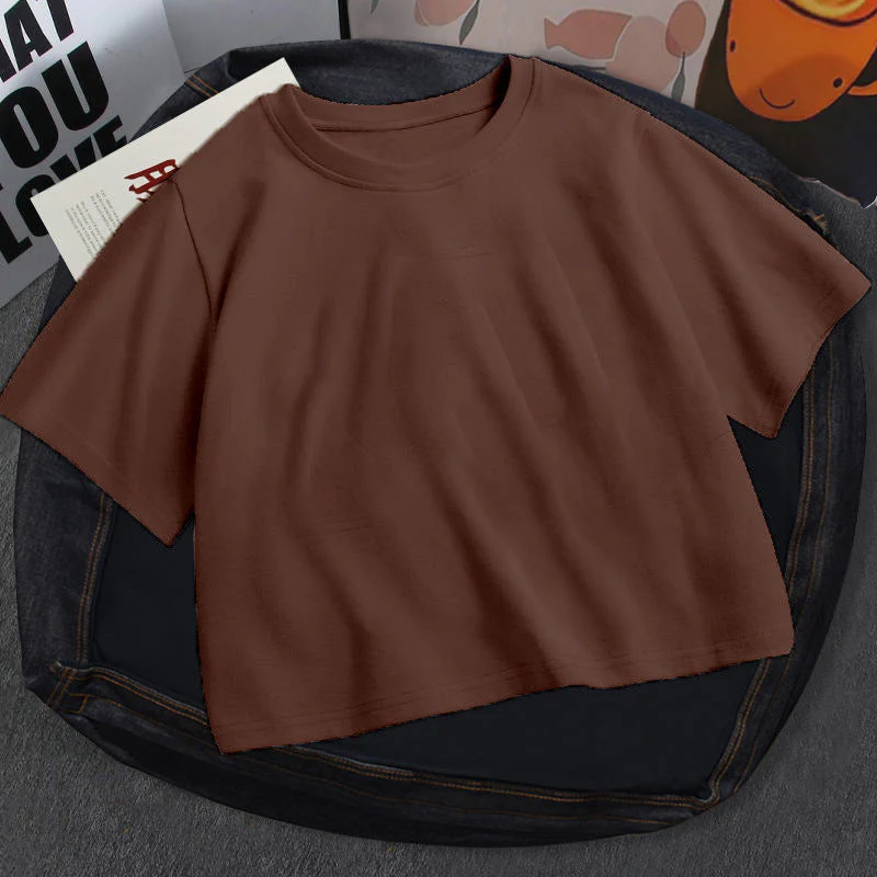 Damen Cropped Classic Fit T-Shirt Heidi-Mode - Image 14