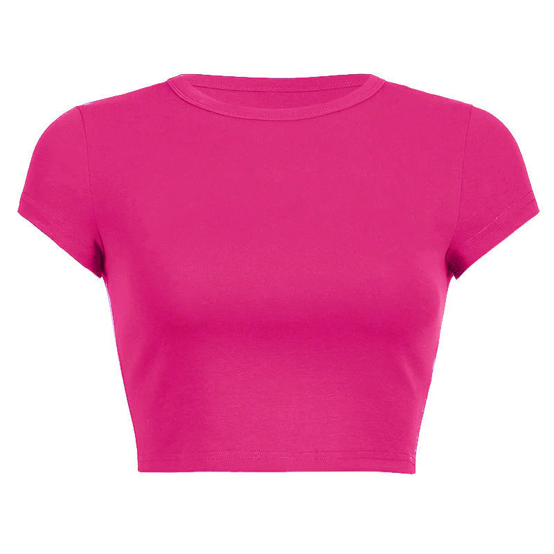 Damen Cropped Classic Fit T-Shirt Heidi-Mode - Image 8