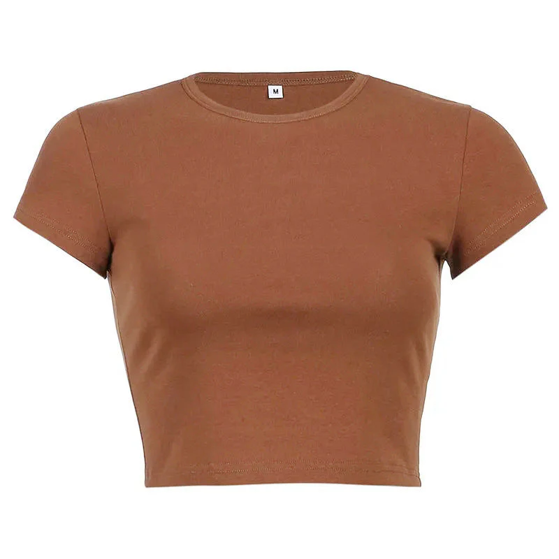 Damen Cropped Classic Fit T-Shirt Heidi-Mode - Image 9