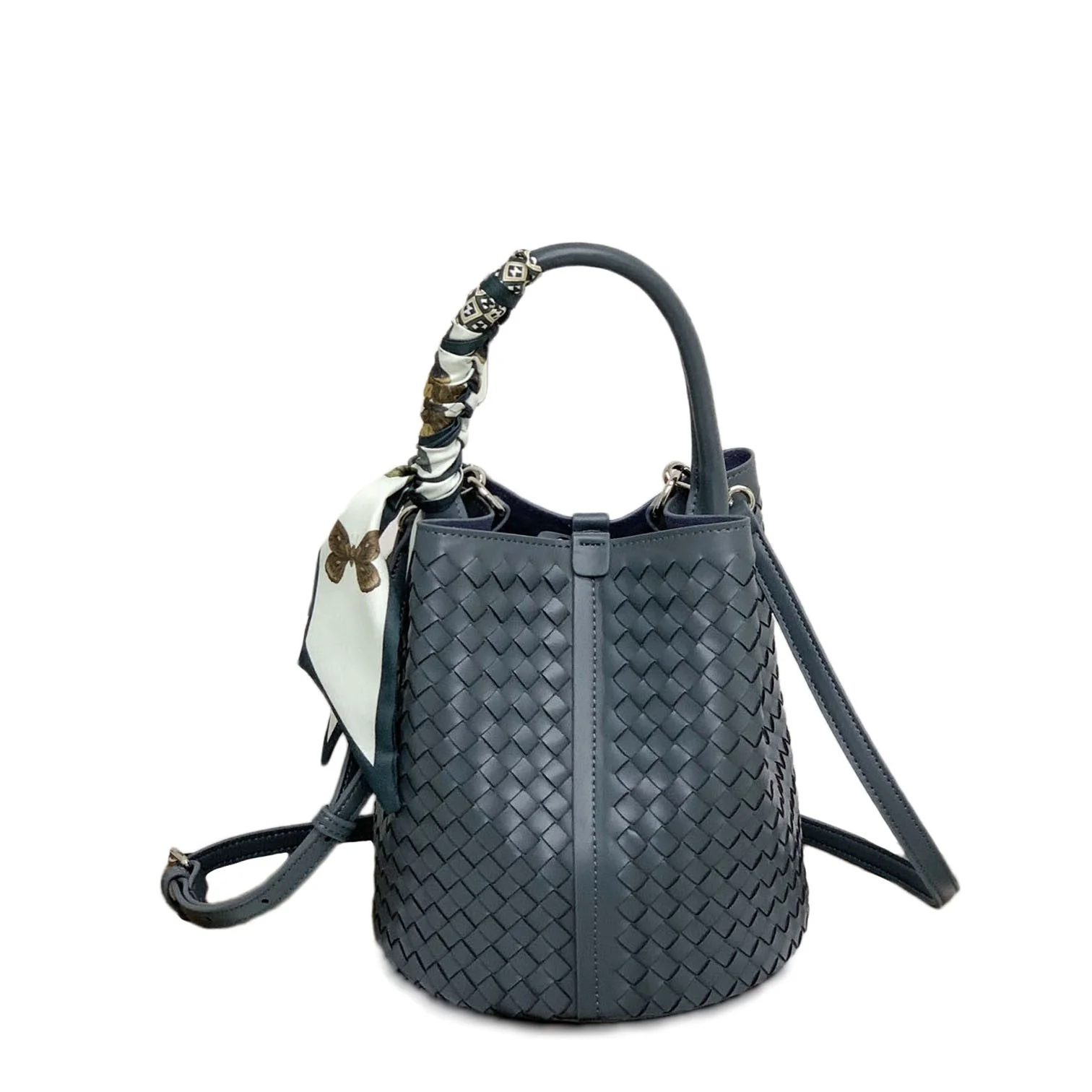 Frau Handgefertigte Geflochtene Bucket Bag Heidi-Mode - Image 3