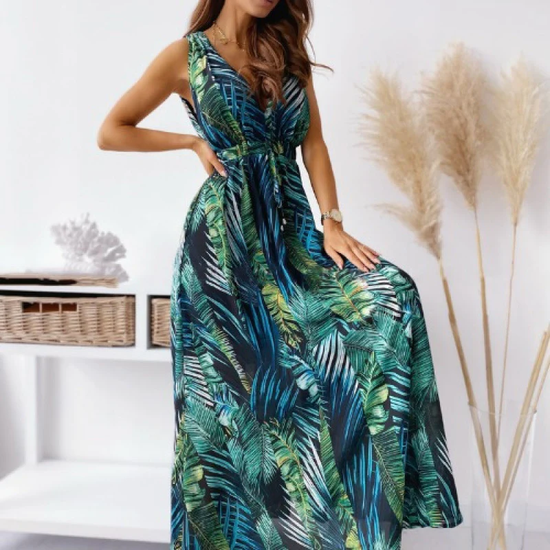 Elegantes Tropical Maxi Kleid für Damen Heidi-Mode - Image 9