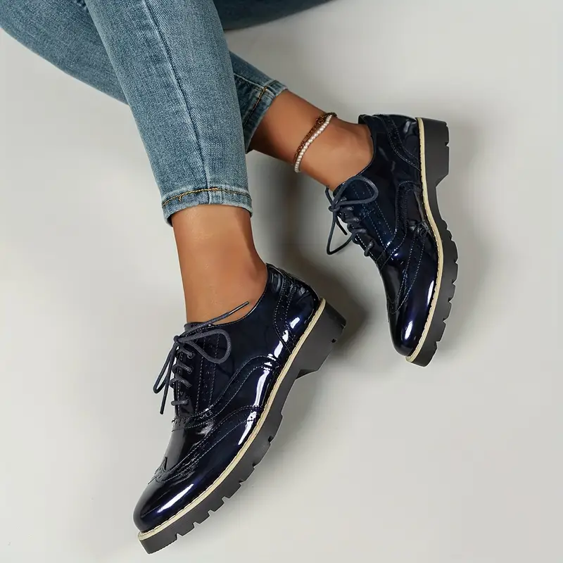 Glänzende Lederschuhe Heidi Mode - Image 6