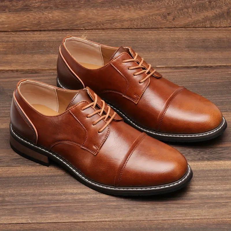 solide vintage-derby-schuhe für herren Heidi Mode - Image 3