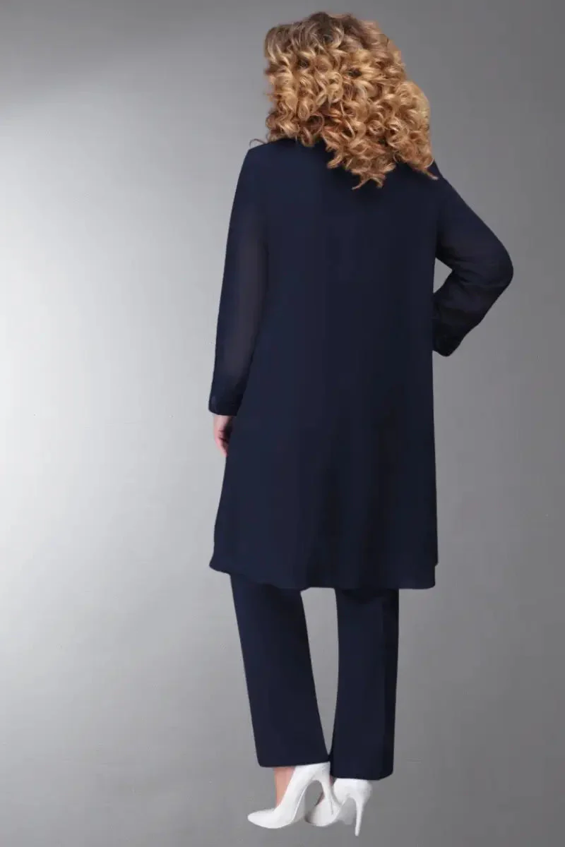 Heidi-Mode | 3 Teilig Chiffon Brautkleid Satz für Damen - Image 3