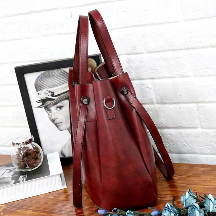 Heidi-Mode | 4 Teiliges Weinlese Handtaschensatz für Damen - Image 11