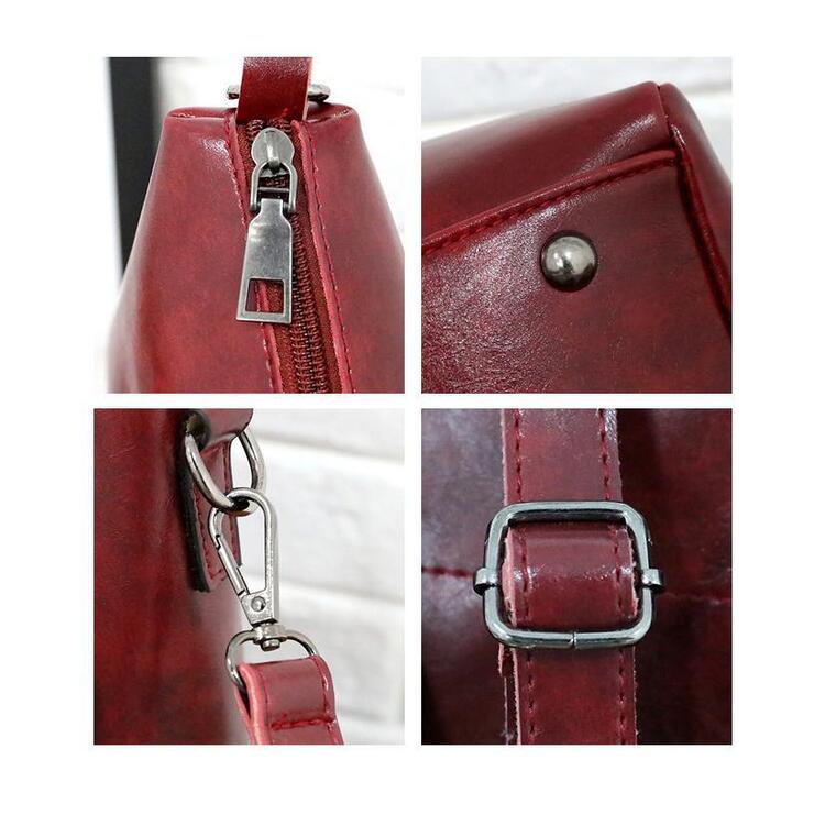 Heidi-Mode | 4 Teiliges Weinlese Handtaschensatz für Damen - Image 14