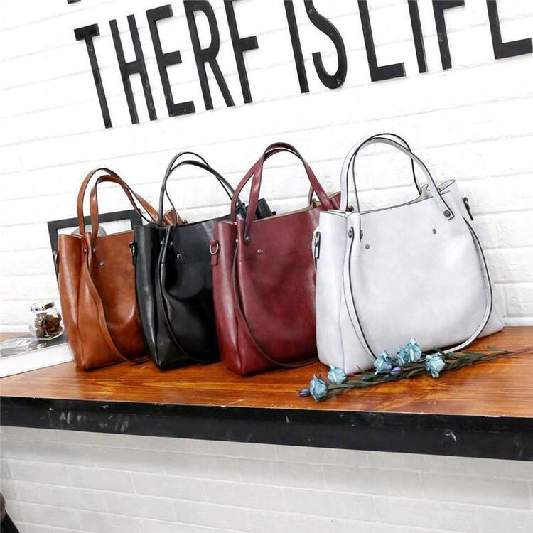 Heidi-Mode | 4 Teiliges Weinlese Handtaschensatz für Damen - Image 2
