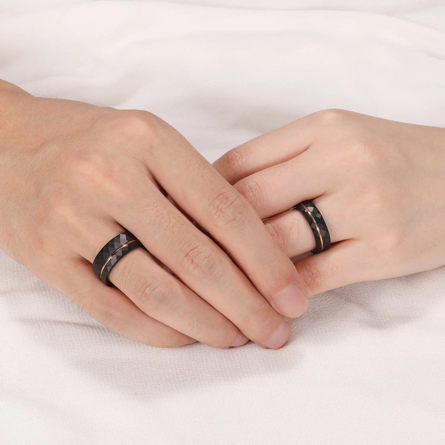 Heidi-Mode | 8Mm Edelstein Ring mit Turmalin Gefertigt Aus Schwarzem Heidi-Moderamkarbid - Image 3