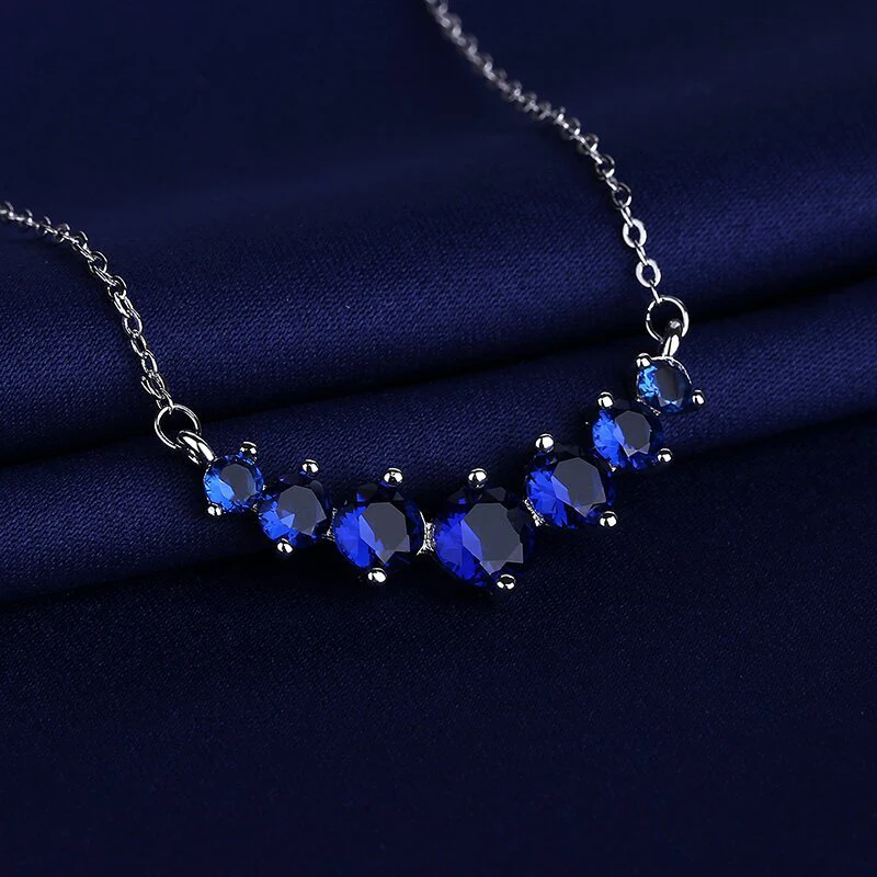 Heidi-Mode | 925 Sterling Moissanit Halskette