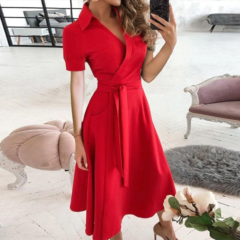 Heidi-Mode | A-Linien-Kleid Zum Binden - Image 8