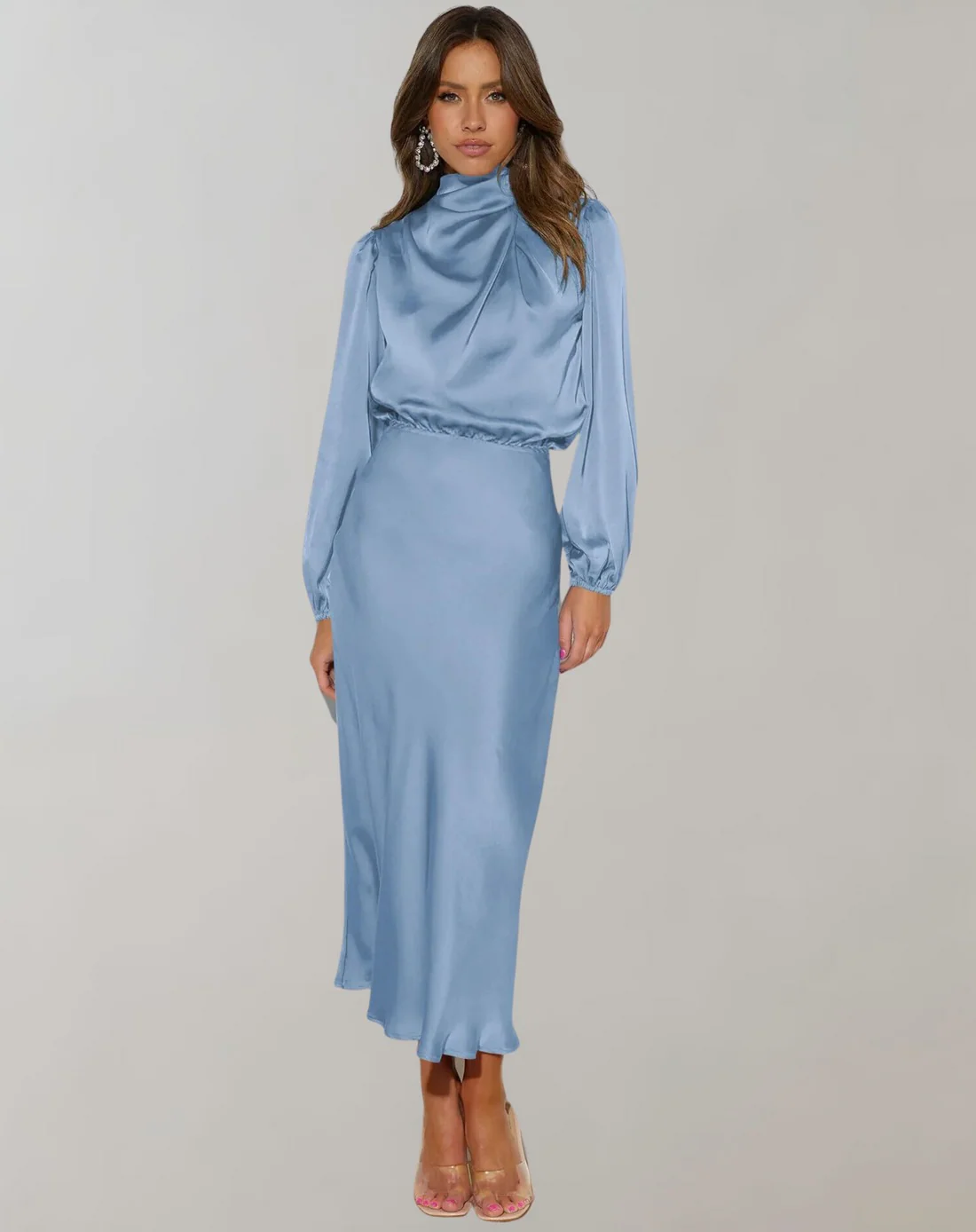 Heidi-Mode | Elegantes Abendkleid für Damen Lang Langärmelig - Image 7