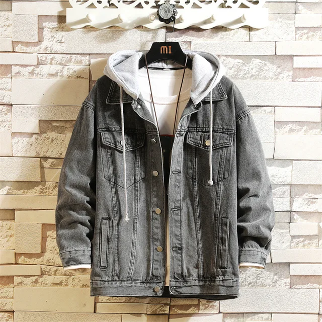 Heidi-Mode | Abnehmbarer Denim Jacke mit Kapuze für Männer - Image 6