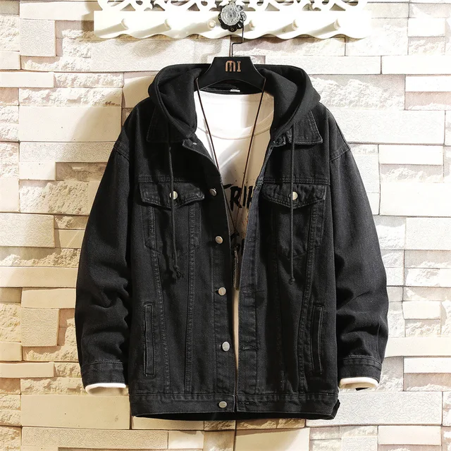 Heidi-Mode | Abnehmbarer Denim Jacke mit Kapuze für Männer - Image 7