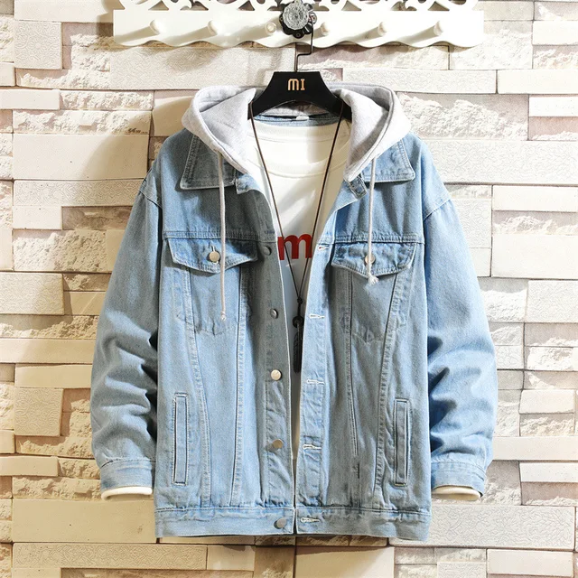 Heidi-Mode | Abnehmbarer Denim Jacke mit Kapuze für Männer - Image 8