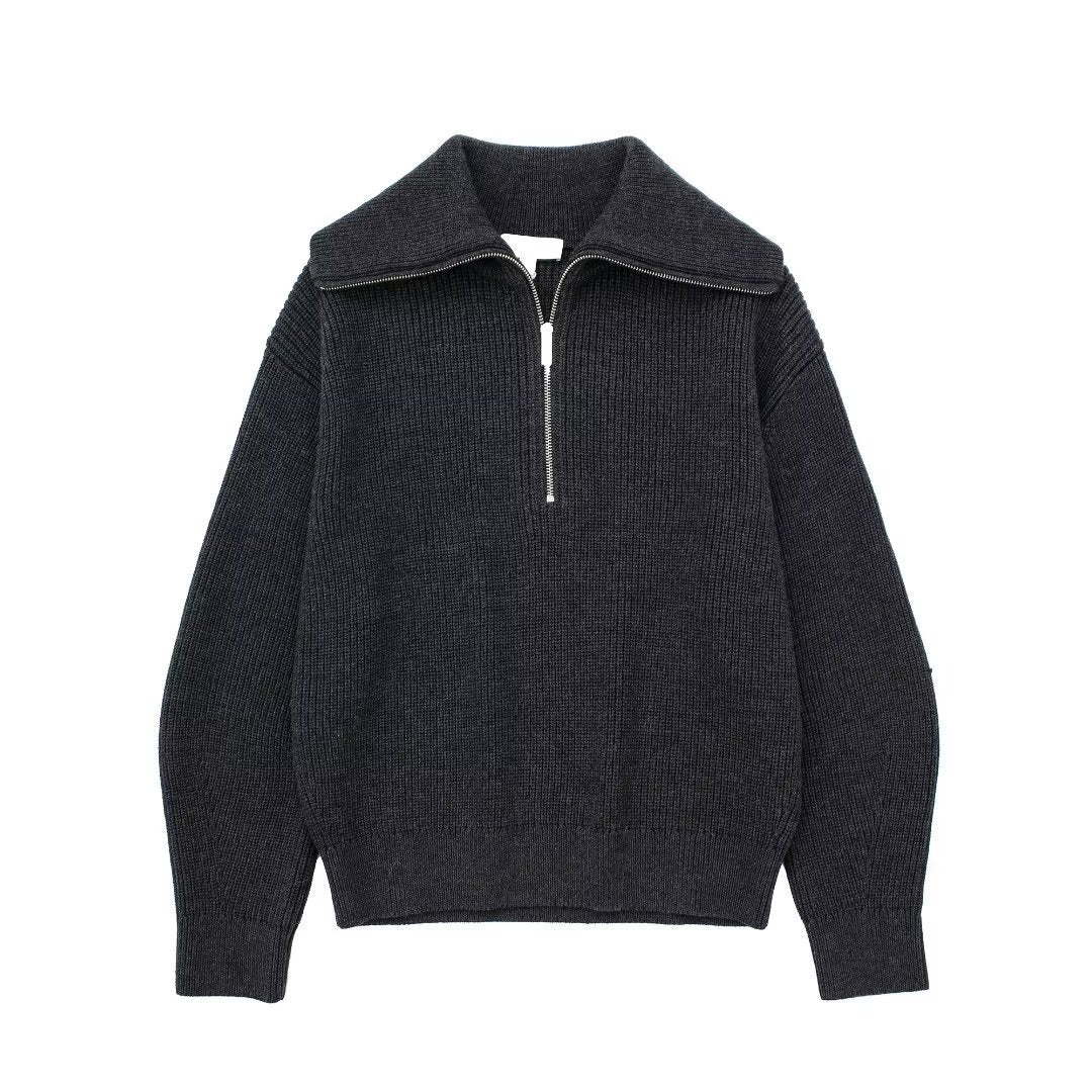 Heidi-Mode | All Match Wollpullover mit Offenem Kragen - Image 8