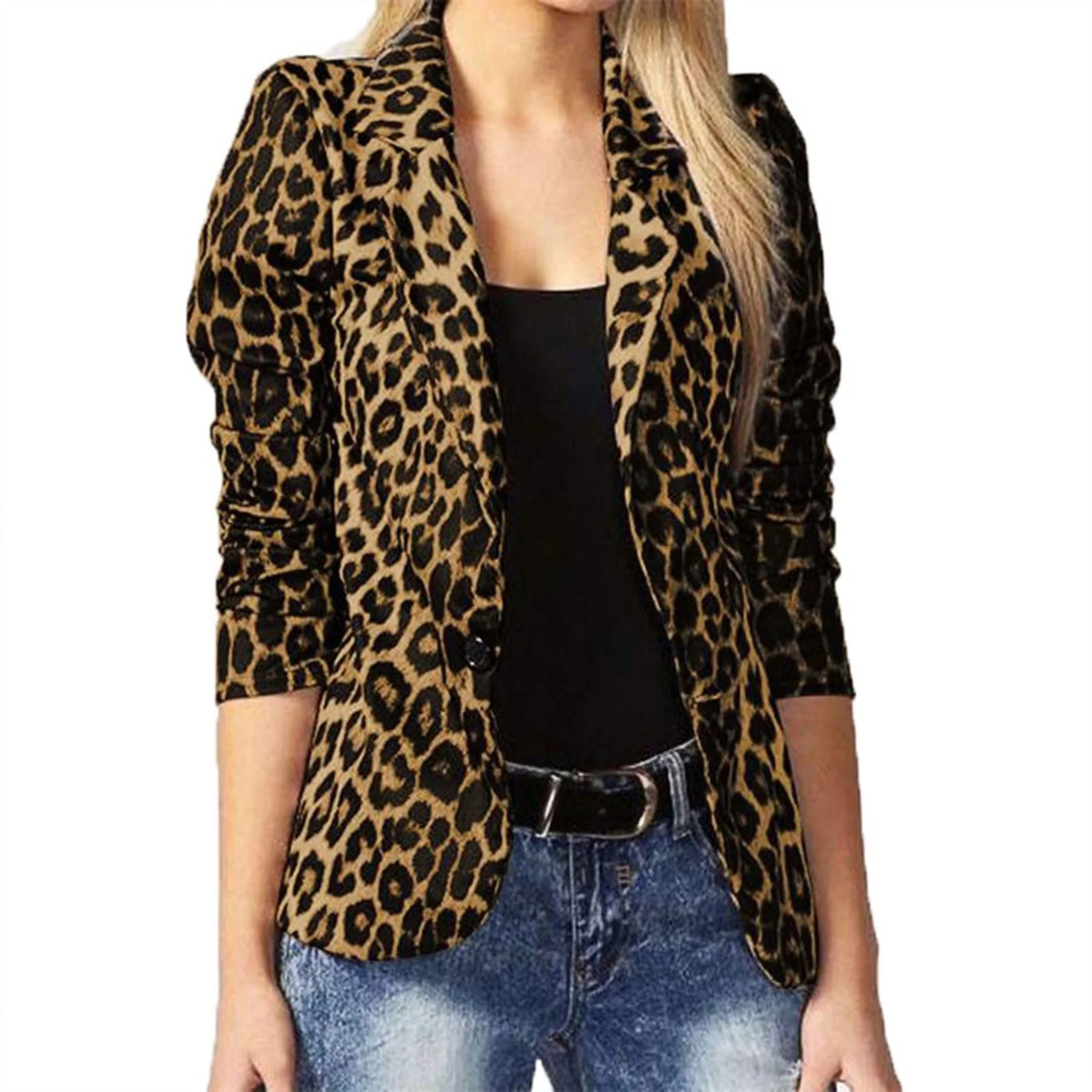Heidi-Mode | All See Leopard Leichtgewicht Blazer