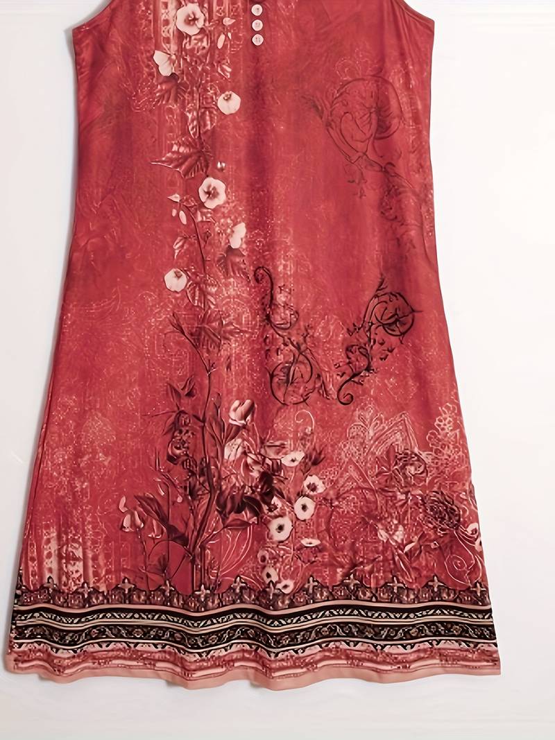 Heidi-Mode | Ärmellos Lockere Passform Boho Kleid Sommerkleid - Image 11