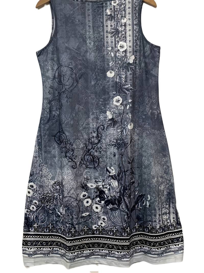 Heidi-Mode | Ärmellos Lockere Passform Boho Kleid Sommerkleid - Image 6