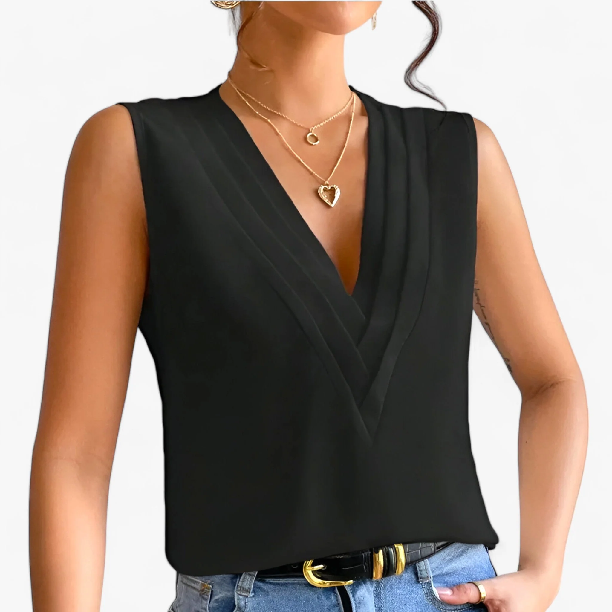 Heidi-Mode | Ärmellose Bluse - für Mühelosen Komfort - Image 3