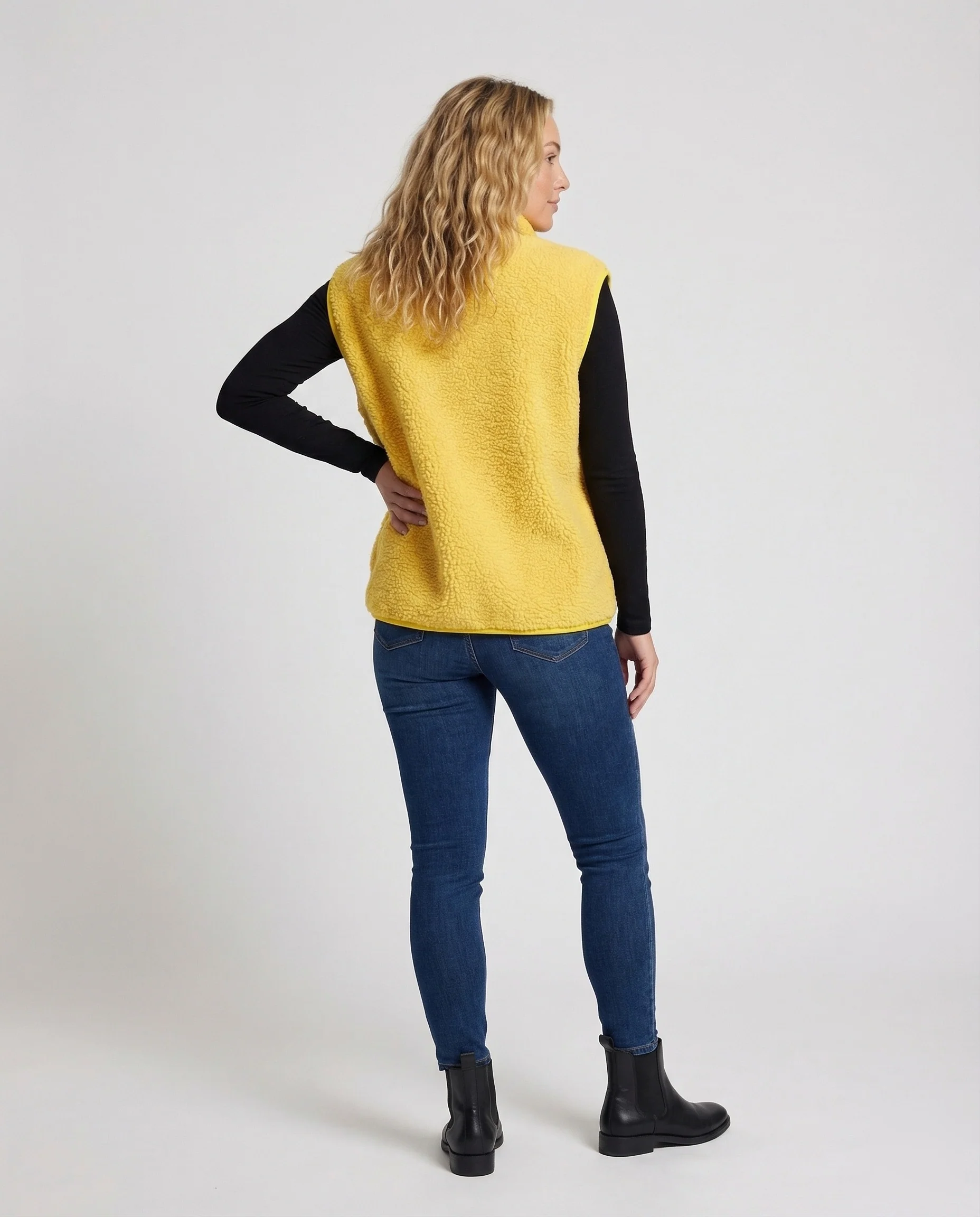 Damen Ärmellose Weste mit V-Ausschnitt & Lockerer Passform | Heidi-Mode - Image 3