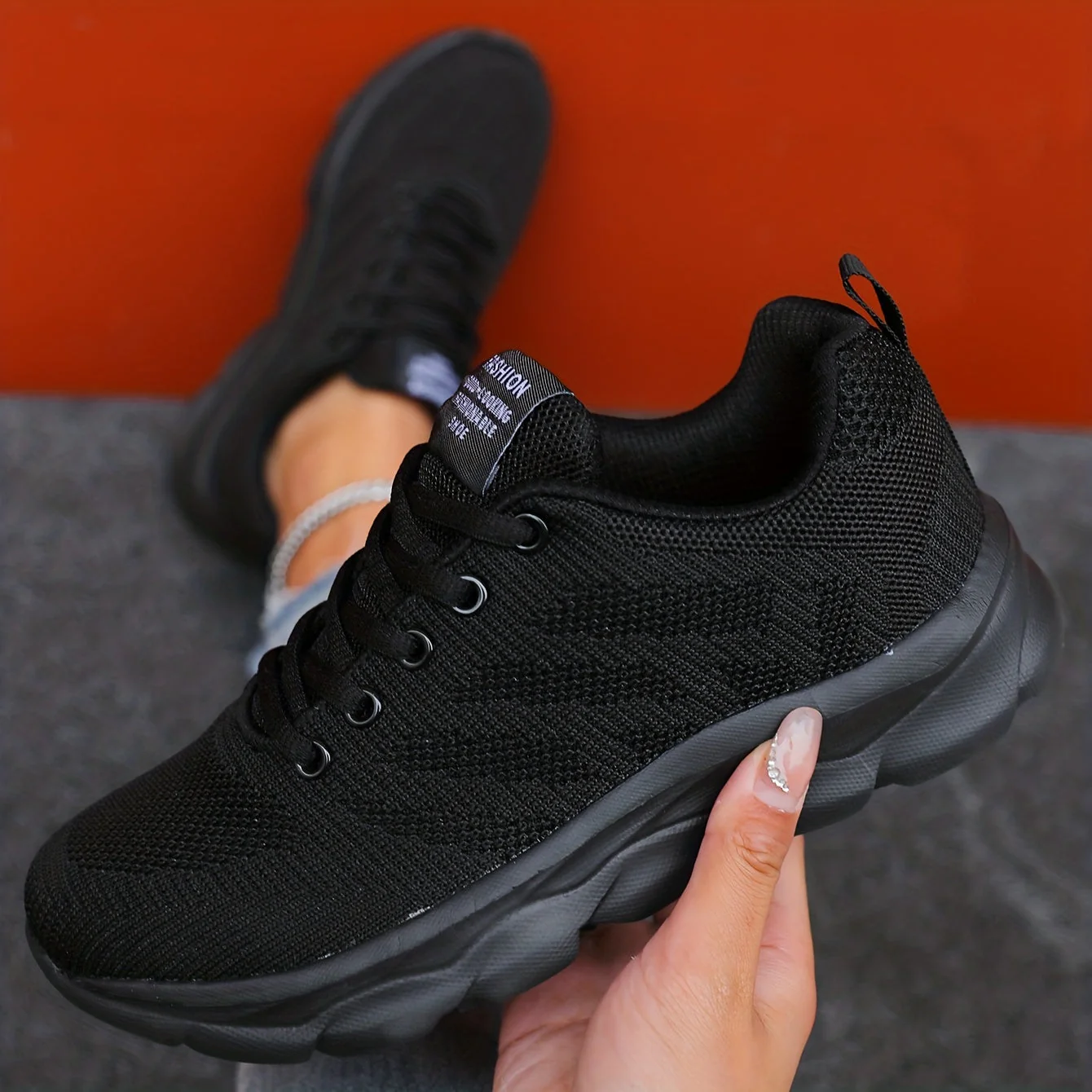 Heidi-Mode | Atmungsaktive Gestrickte Damensneaker