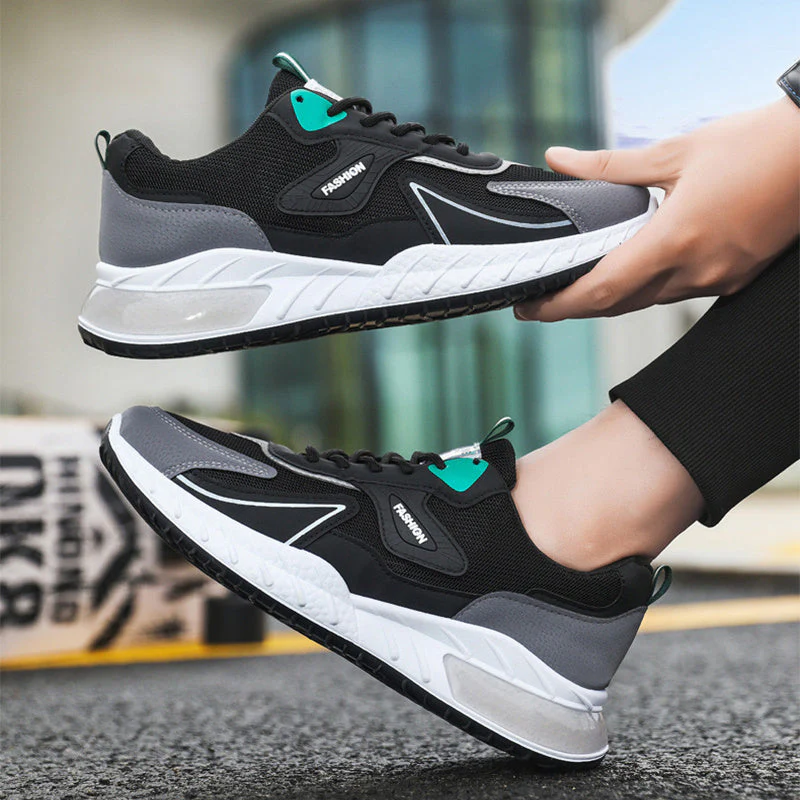 Heidi-Mode | Atmungsaktive Herren Sneaker mit Farbakzent