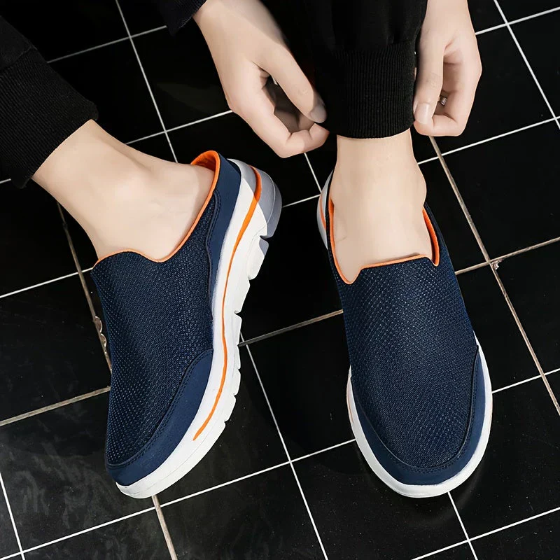 Heidi-Mode | Atmungsaktive Mesh Slip Ons Schuhe für Herren