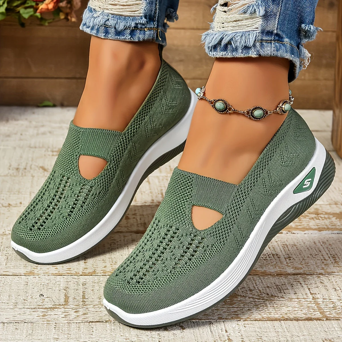 Heidi-Mode | Atmungsaktive Orthopädische Slip-On Sneakers für Damen - Image 5