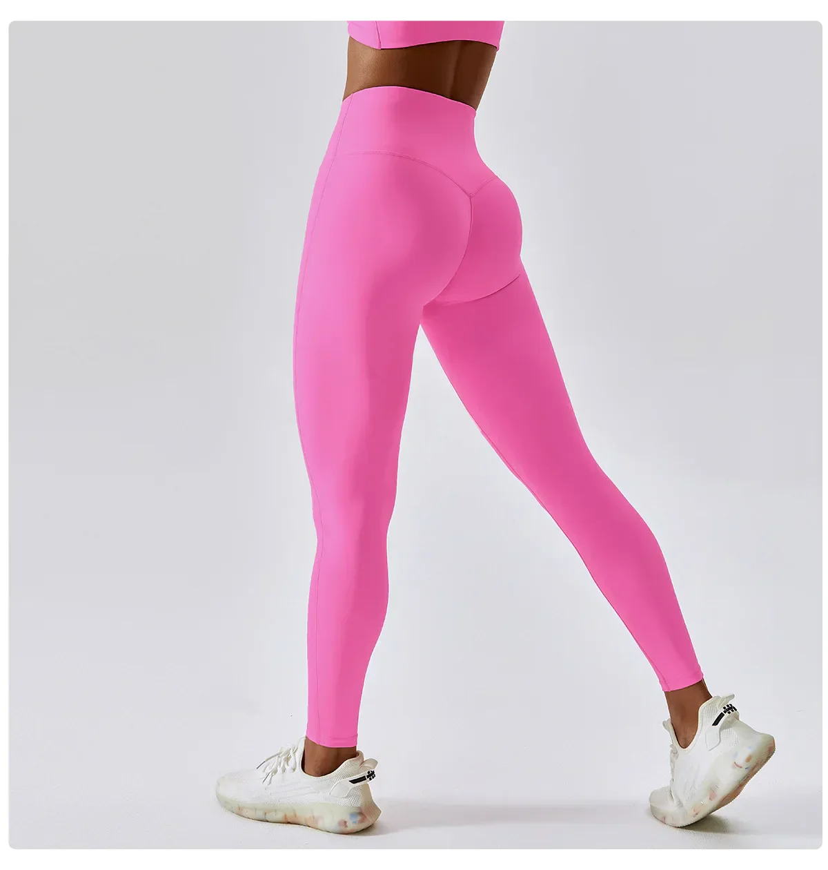 Heidi-Mode | Atmungsaktive Push-Up Yoga Leggings mit Pfirsich Hebung - Image 10