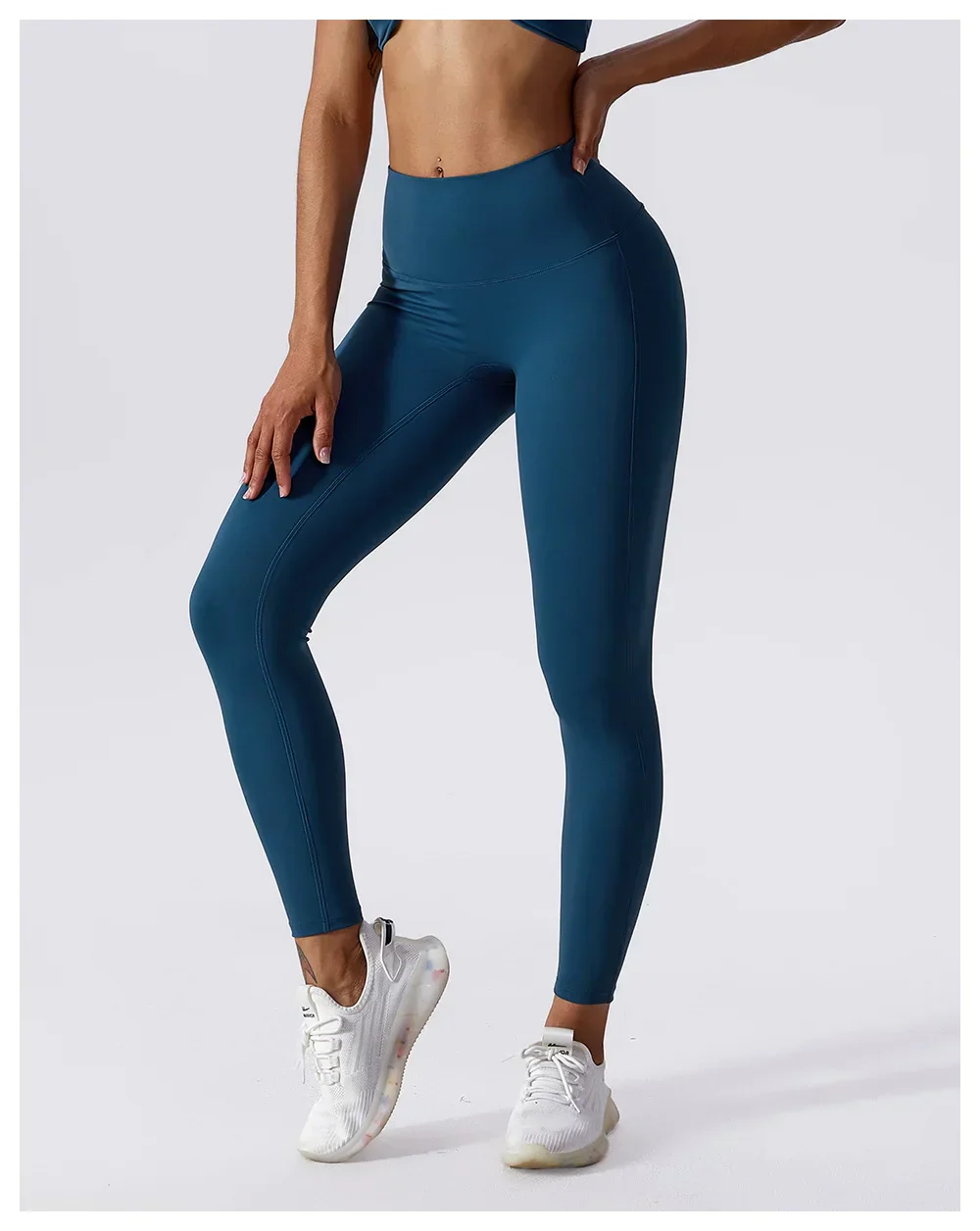 Heidi-Mode | Atmungsaktive Push-Up Yoga Leggings mit Pfirsich Hebung - Image 35