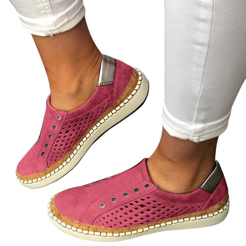 Heidi-Mode | Atmungsaktive Vulkanisierte Durchbrochene Leichte Sneakers - Image 4