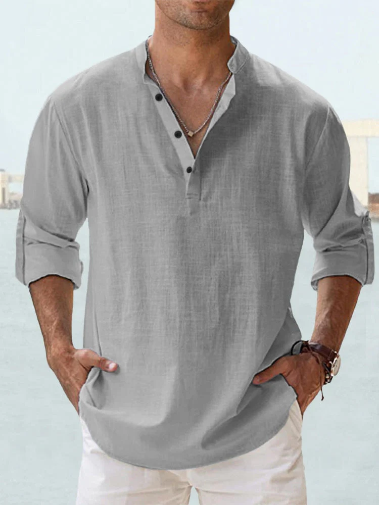 Heidi-Mode | Atmungsaktives Baumwoll Leinen Shirt Lässiger Schnitt - Image 3