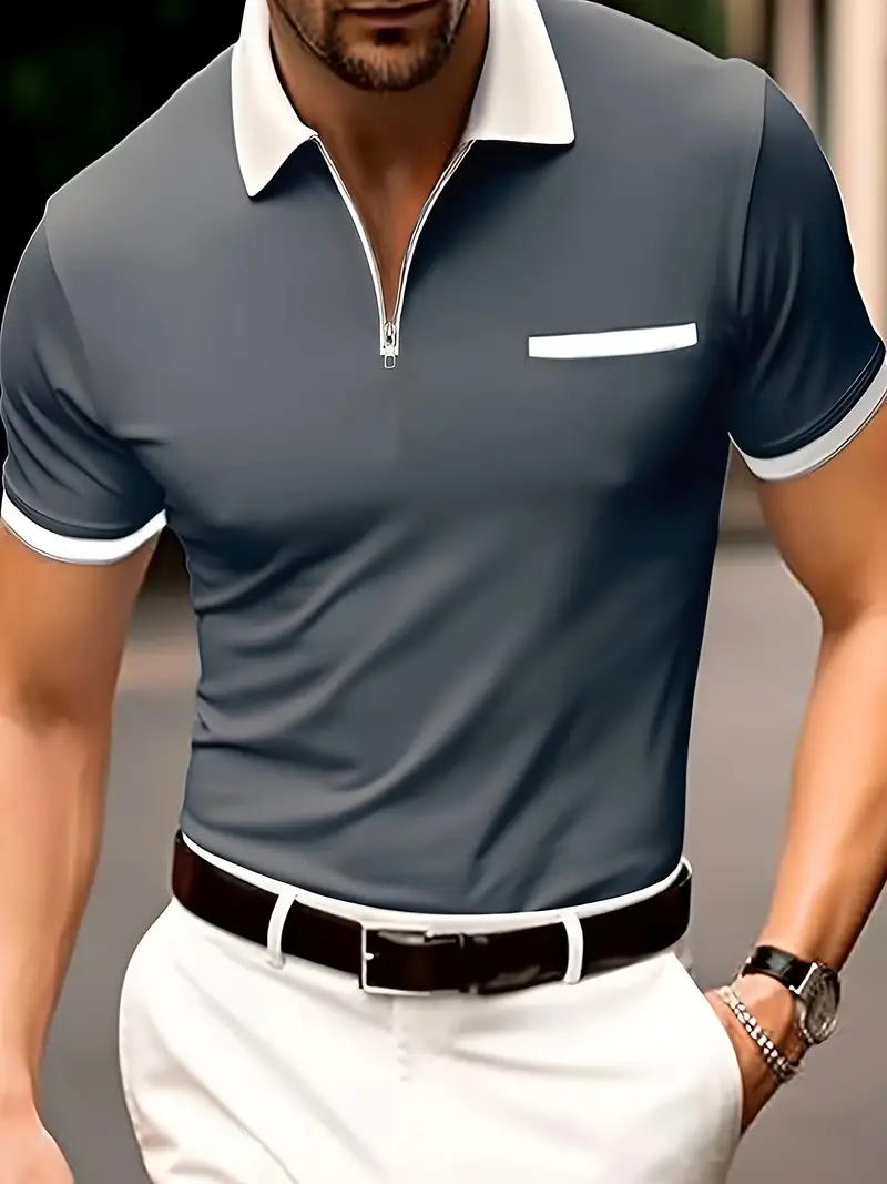 Heidi-Mode | Atmungsaktives Golfshirt Im Regular Fit für Herren - Image 3