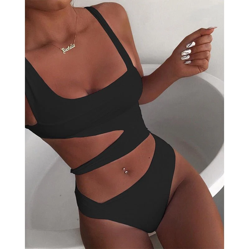 Heidi-Mode | Badeanzug Sommerlicher Push-Up-Monokini
