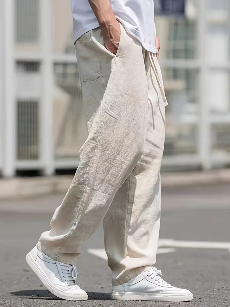 Heidi-Mode | Baggy Leinenhose Luftige Sommerhose mit Weichem Tragekomfort