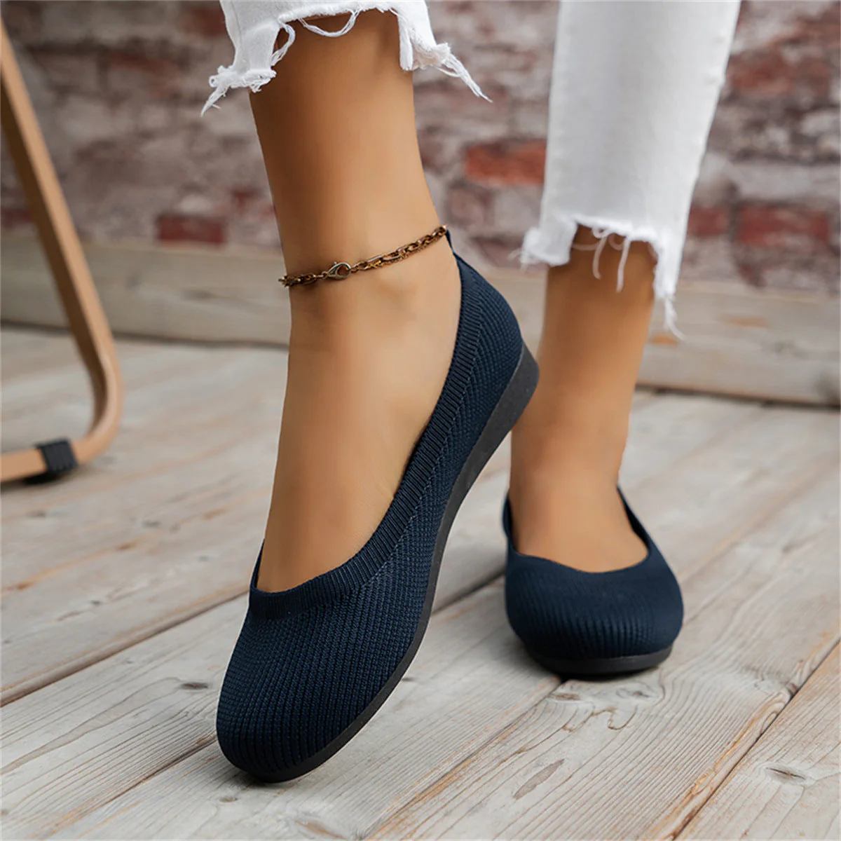 Heidi-Mode | Ballerinas Modische Orthopädische Schuhe mit Niedrigem Absatz für Frauen - Image 13