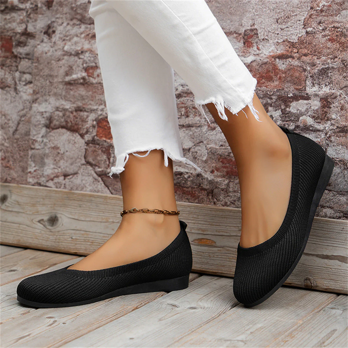 Heidi-Mode | Ballerinas Modische Orthopädische Schuhe mit Niedrigem Absatz für Frauen - Image 4
