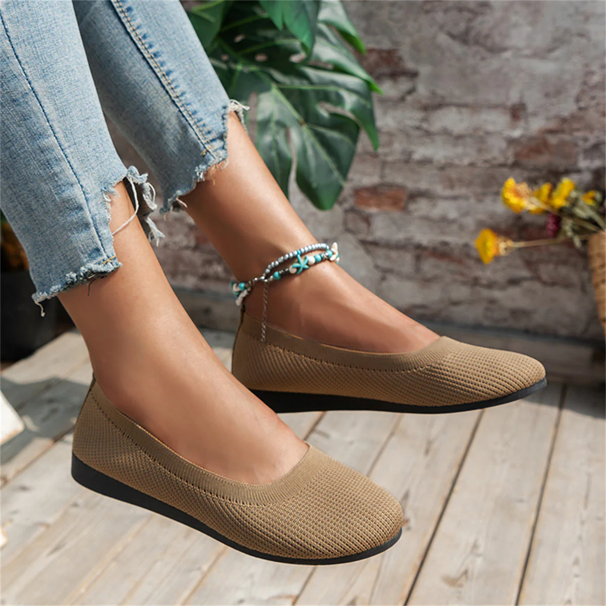 Heidi-Mode | Ballerinas Modische Orthopädische Schuhe mit Niedrigem Absatz für Frauen - Image 5