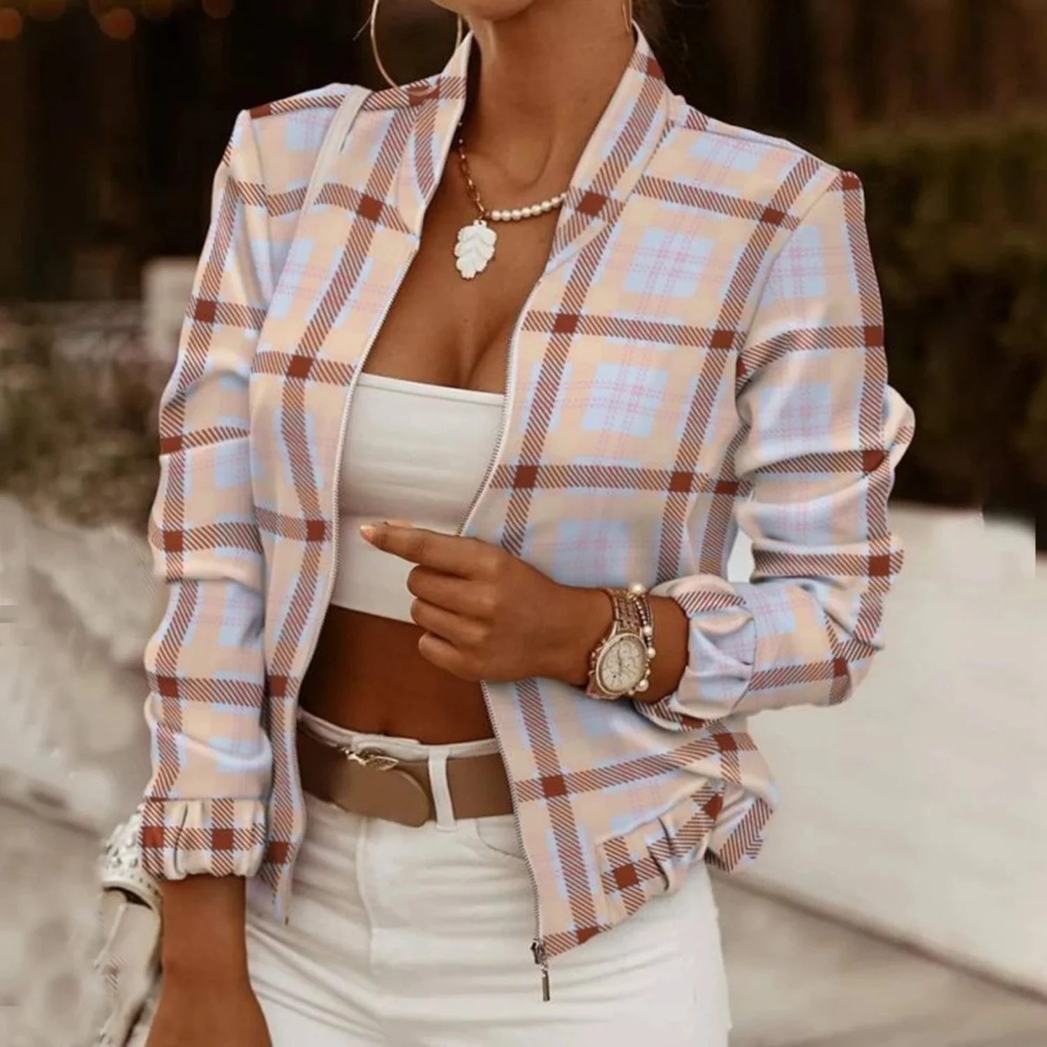 Heidi-Mode | Barock Inspirierte Leichte Bomberjacke für Frauen - Image 8