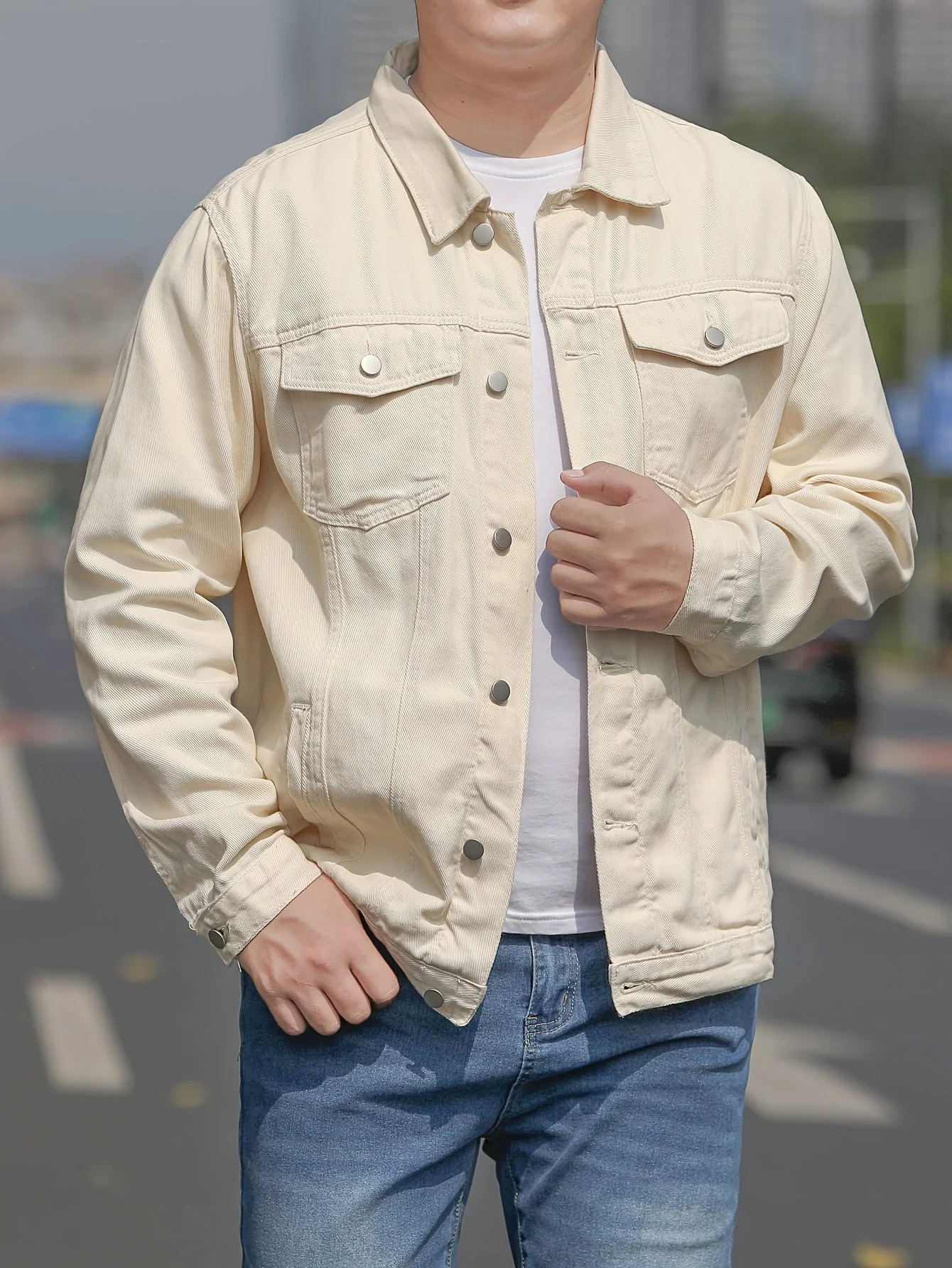 Heidi-Mode | Baumwoll Herrenjacke Im Lässigen Denim Stil - Image 5