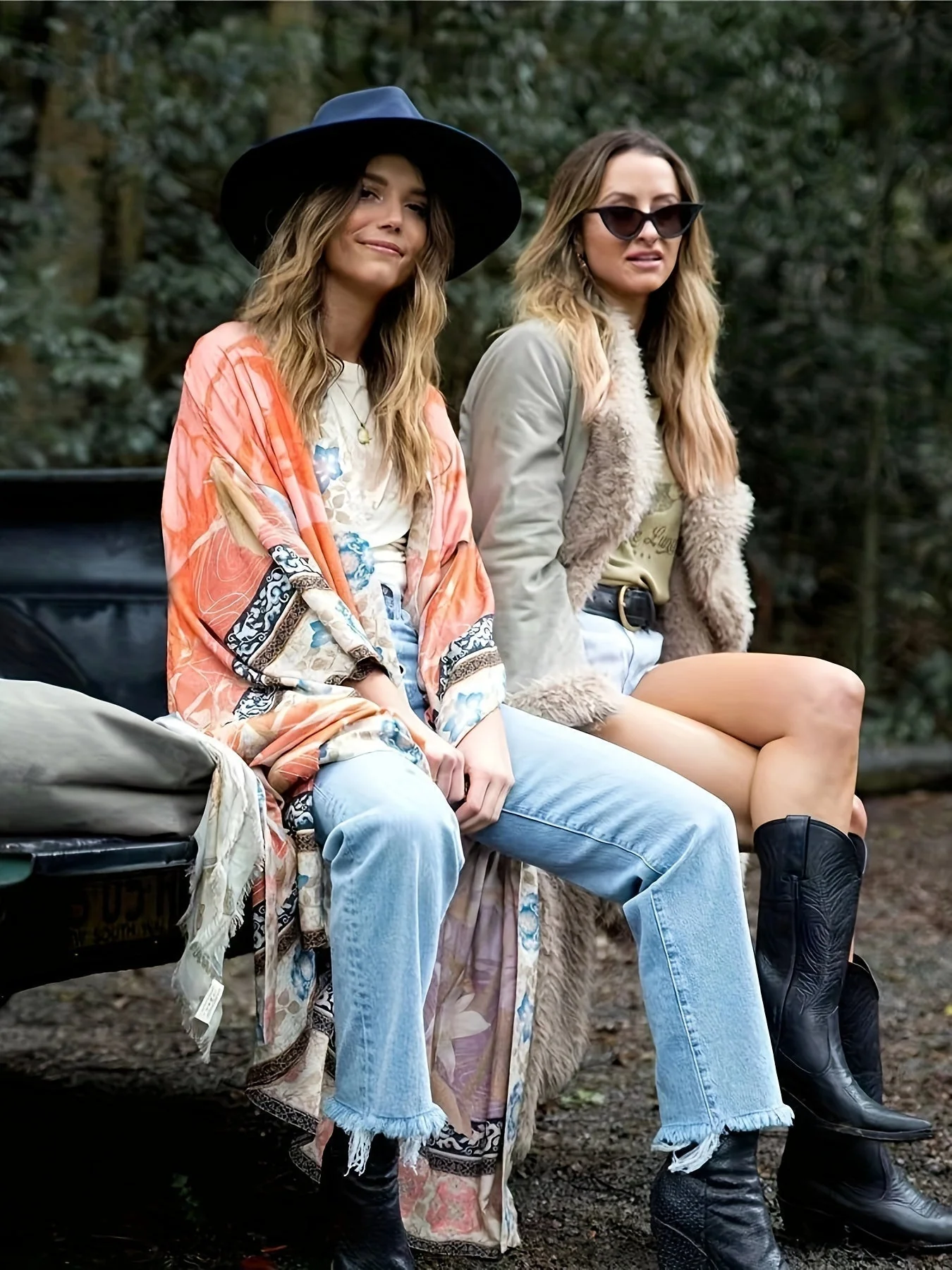 Heidi-Mode | Bedruckter, Vom Kimono Inspirierter, Stylischer Strandüberwurf - Image 3