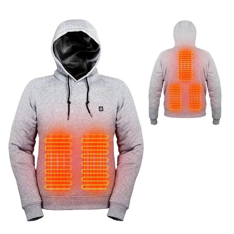 Heidi-Mode | Hoodies, Usb Elektrische Heizung Leichte Kapuzen-Sweatshirts Jacke - Image 4