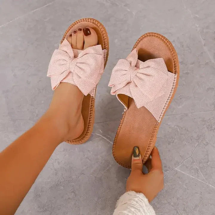 Heidi-Mode | Bequem Chic Flache Schuhe mit Schleife - Image 3