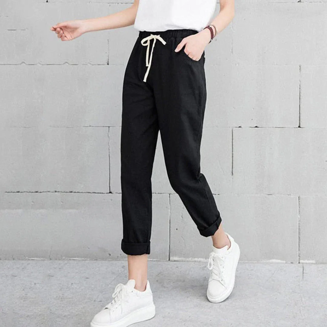 Heidi-Mode | Bequeme Damenhose In Schwarz, Khaki und Blau - Image 3