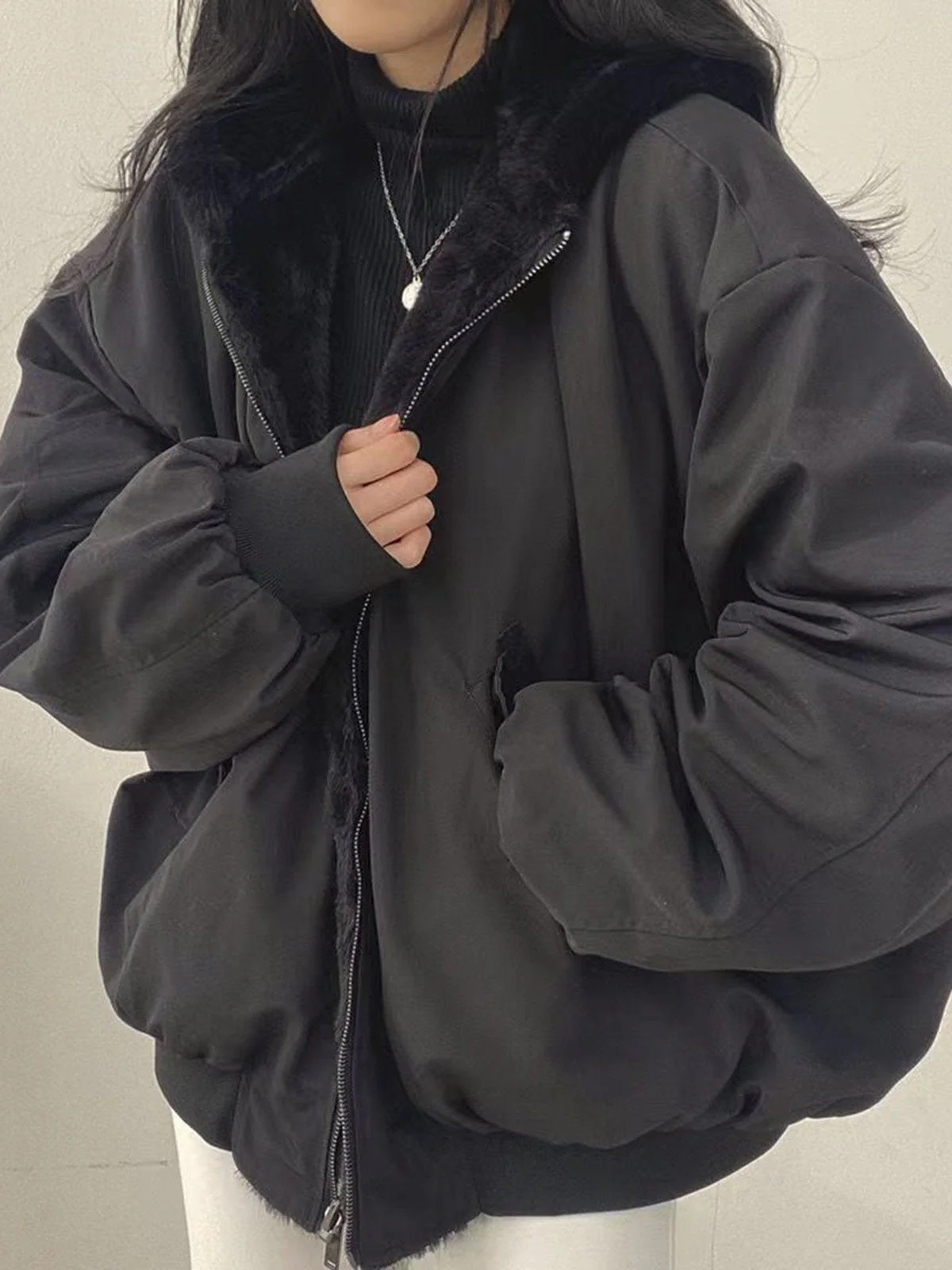Heidi-Mode | Bequeme Fleece-Wende-Hoodie-Jacke - Image 4