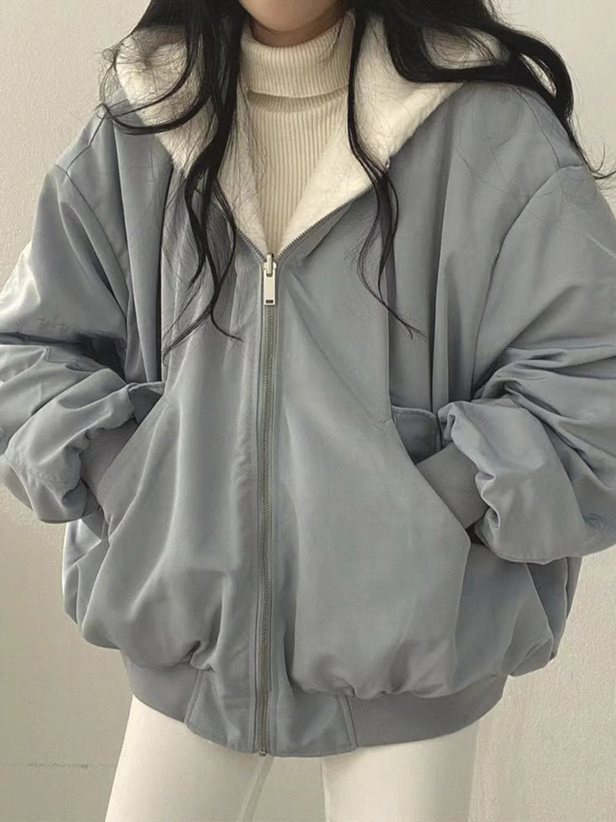 Heidi-Mode | Bequeme Fleece-Wende-Hoodie-Jacke - Image 6