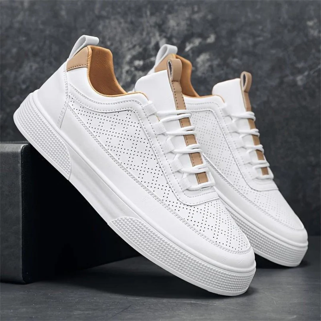 Heidi-Mode | Bequeme Lässig Weiße Herrenschuhe - Image 12