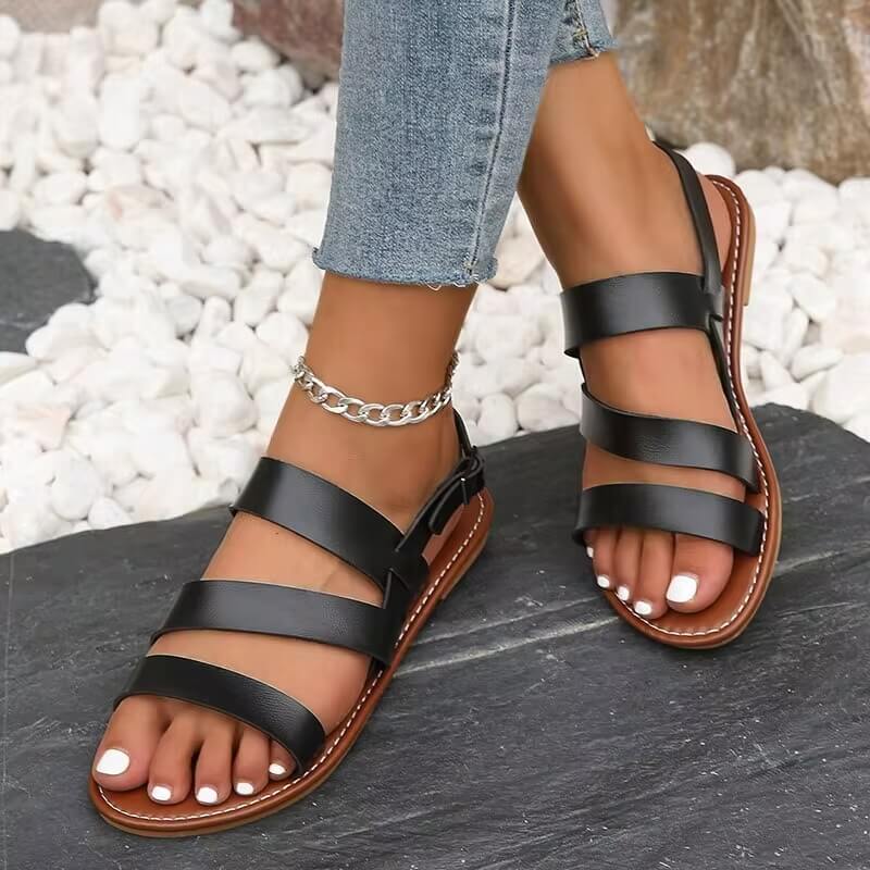 Heidi-Mode | Bequeme Sommer Sandale mit Knöchelriemen für Frauen - Image 6