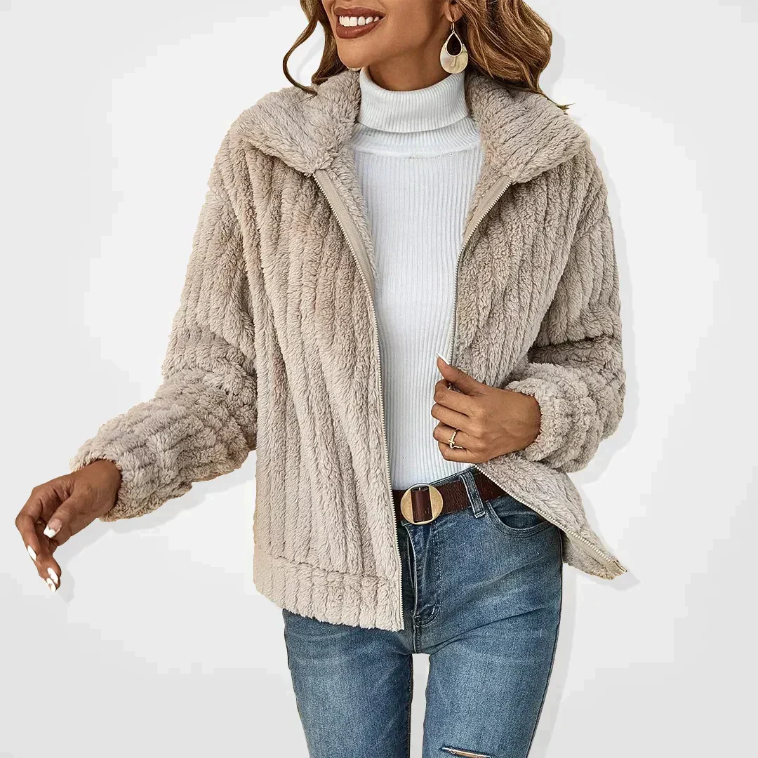 Heidi-Mode | Bequeme Teddy Jacke für Damen - Image 2